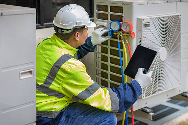 Professional Hvac technician working in Mather, CA